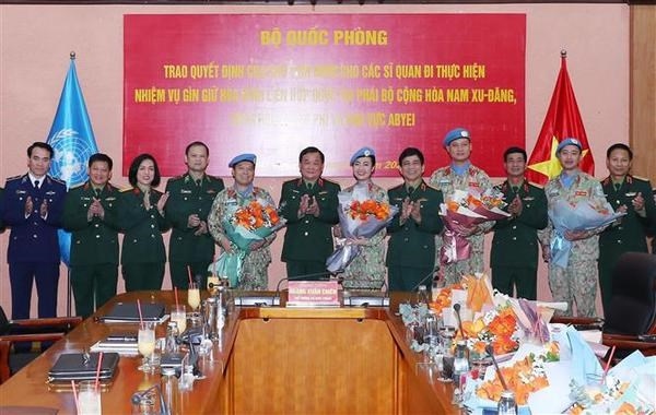 Additional Vietnamese peacekeepers sent to UN missions